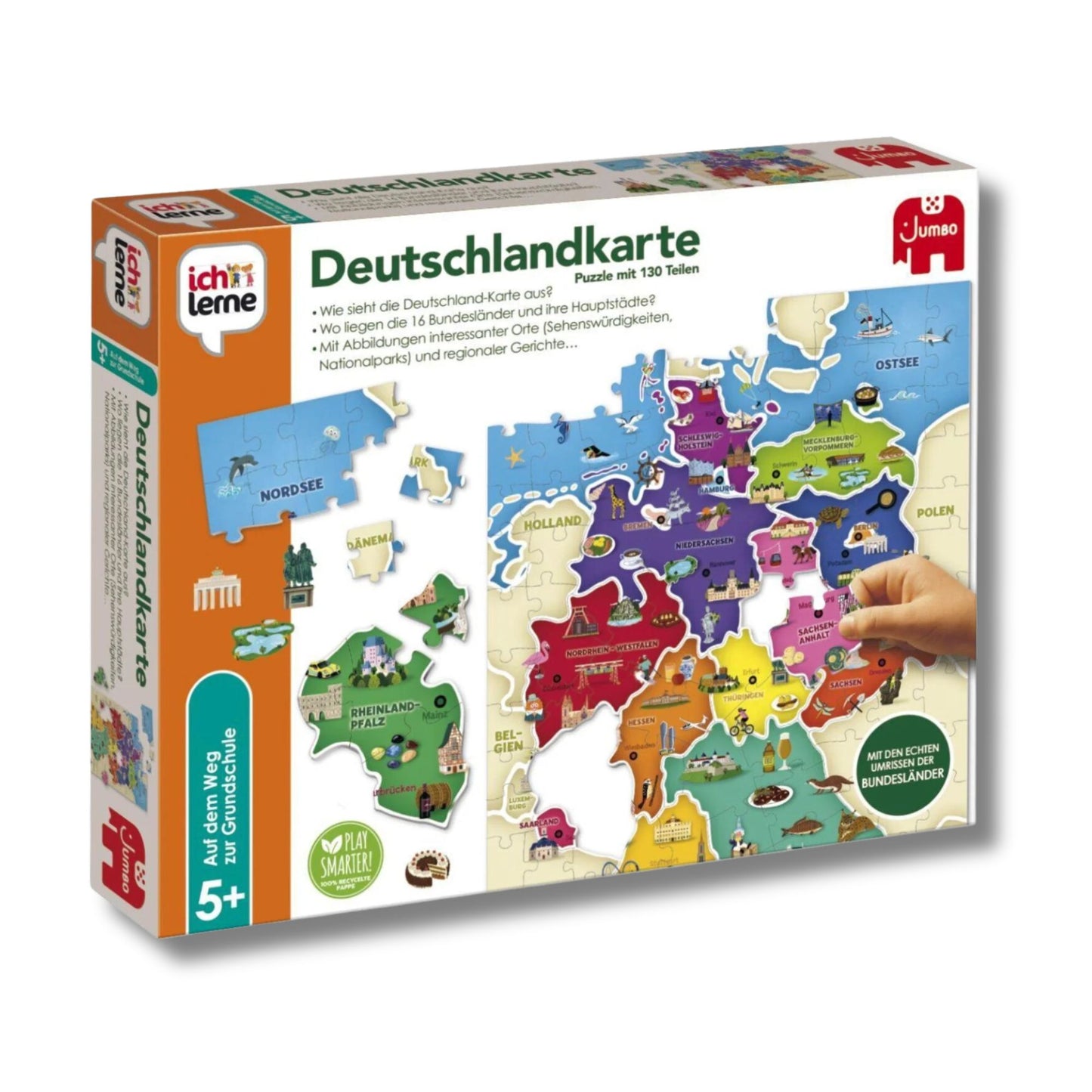 Gray Jumbo Spiele - Ich lerne Deutschlandkarte