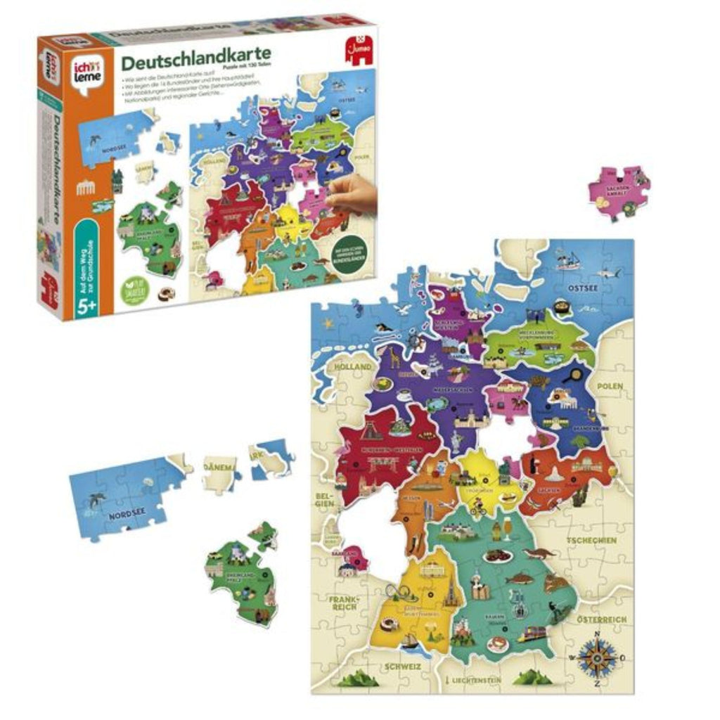 Light Gray Jumbo Spiele - Ich lerne Deutschlandkarte