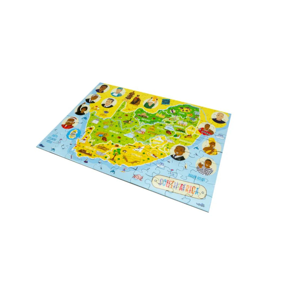 Light Blue Südafrika Karte Jigsaw Puzzle