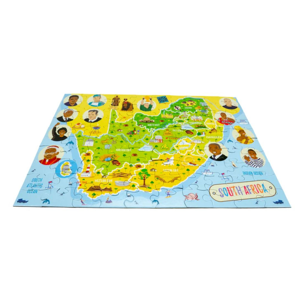 Light Blue Südafrika Karte Jigsaw Puzzle