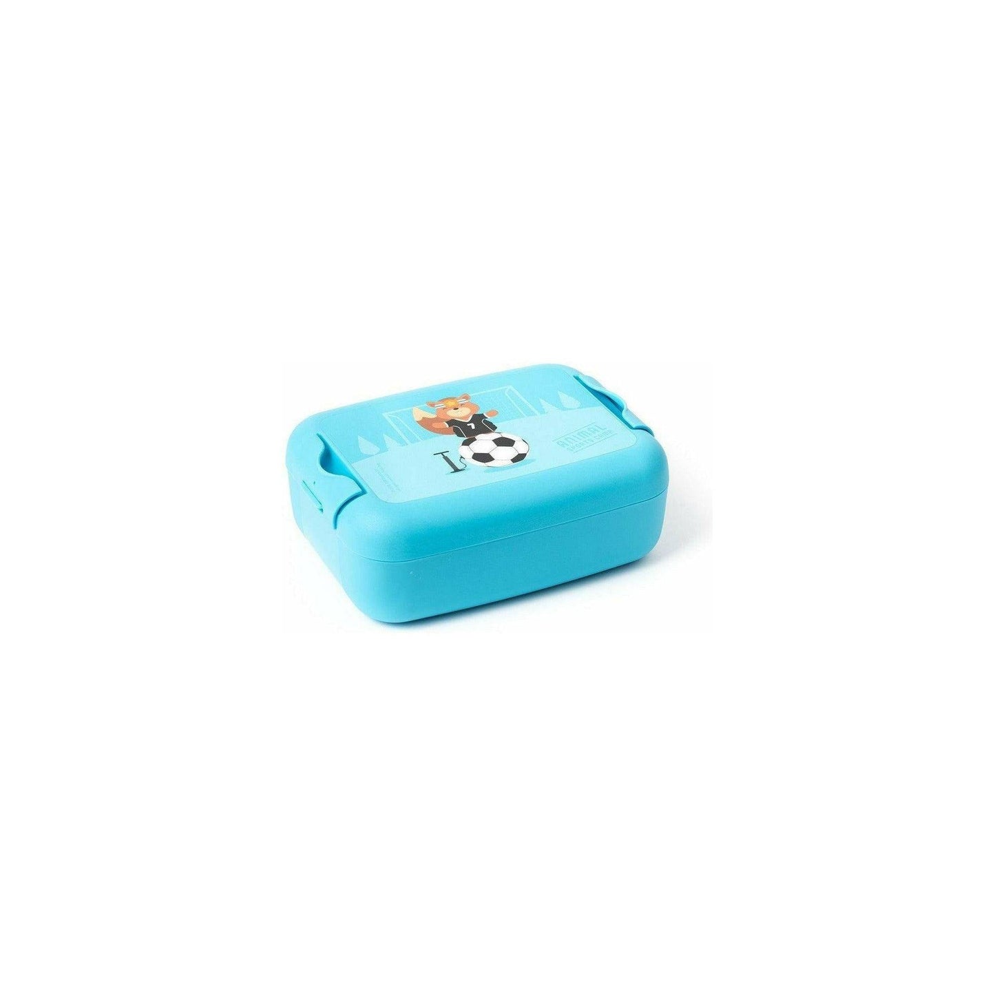 Pale Turquoise Frischhaltedose, Brotdose, Lunchbox mit sportlichen Tiermotiven