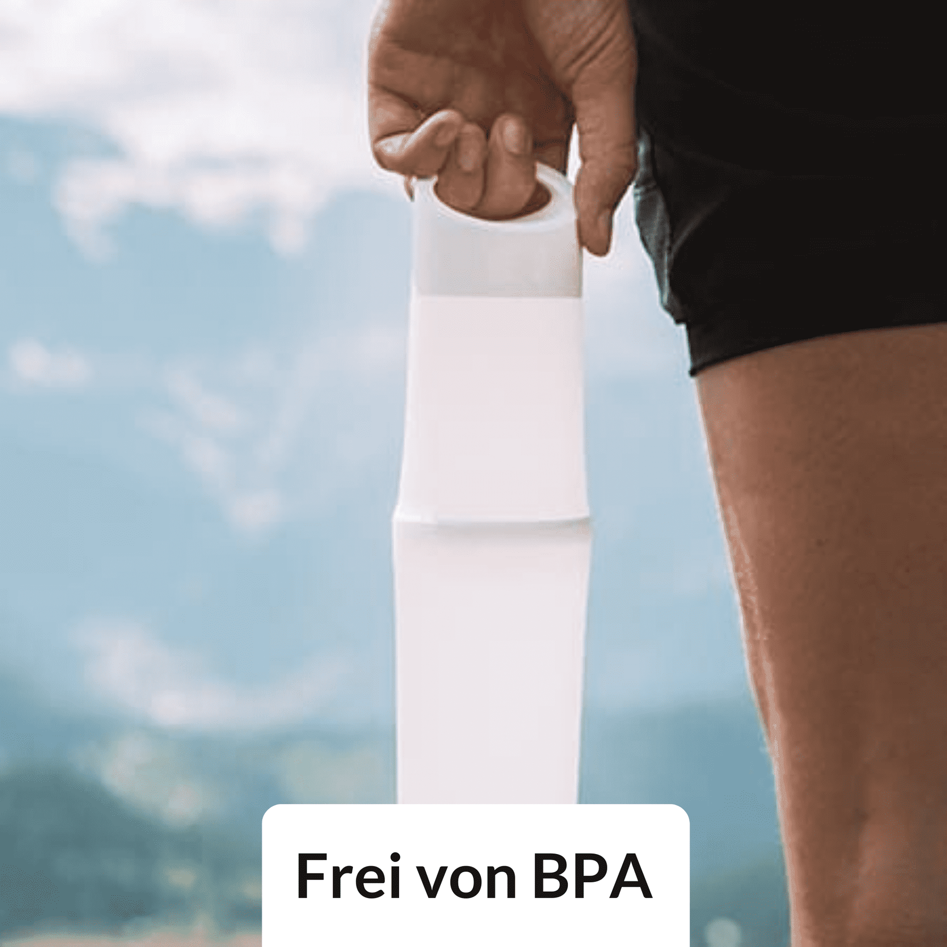 Light Gray Trinkflasche BE O Bottle - in grün, lila oder schwarz