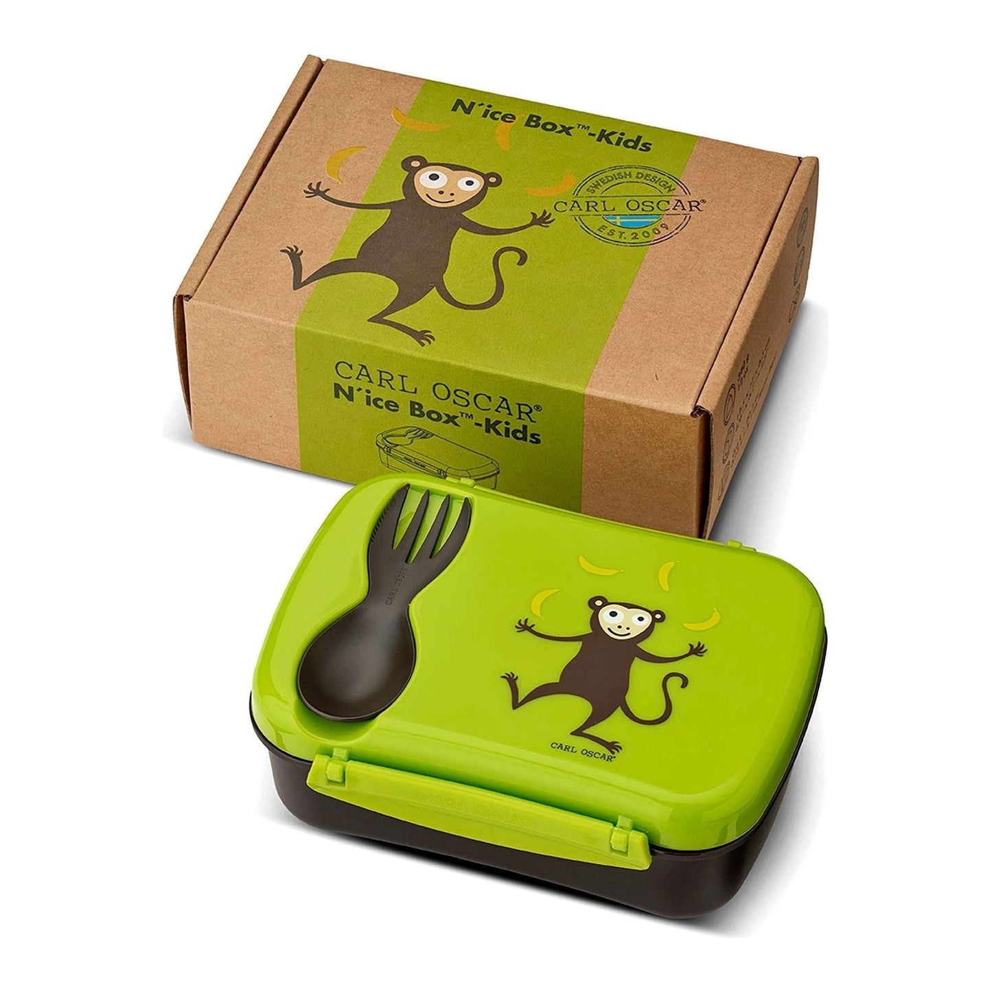 Carl Oscar Limette N'ice Box Kids, Lunchbox mit Kühlpack - Türkis, Limette und Lila