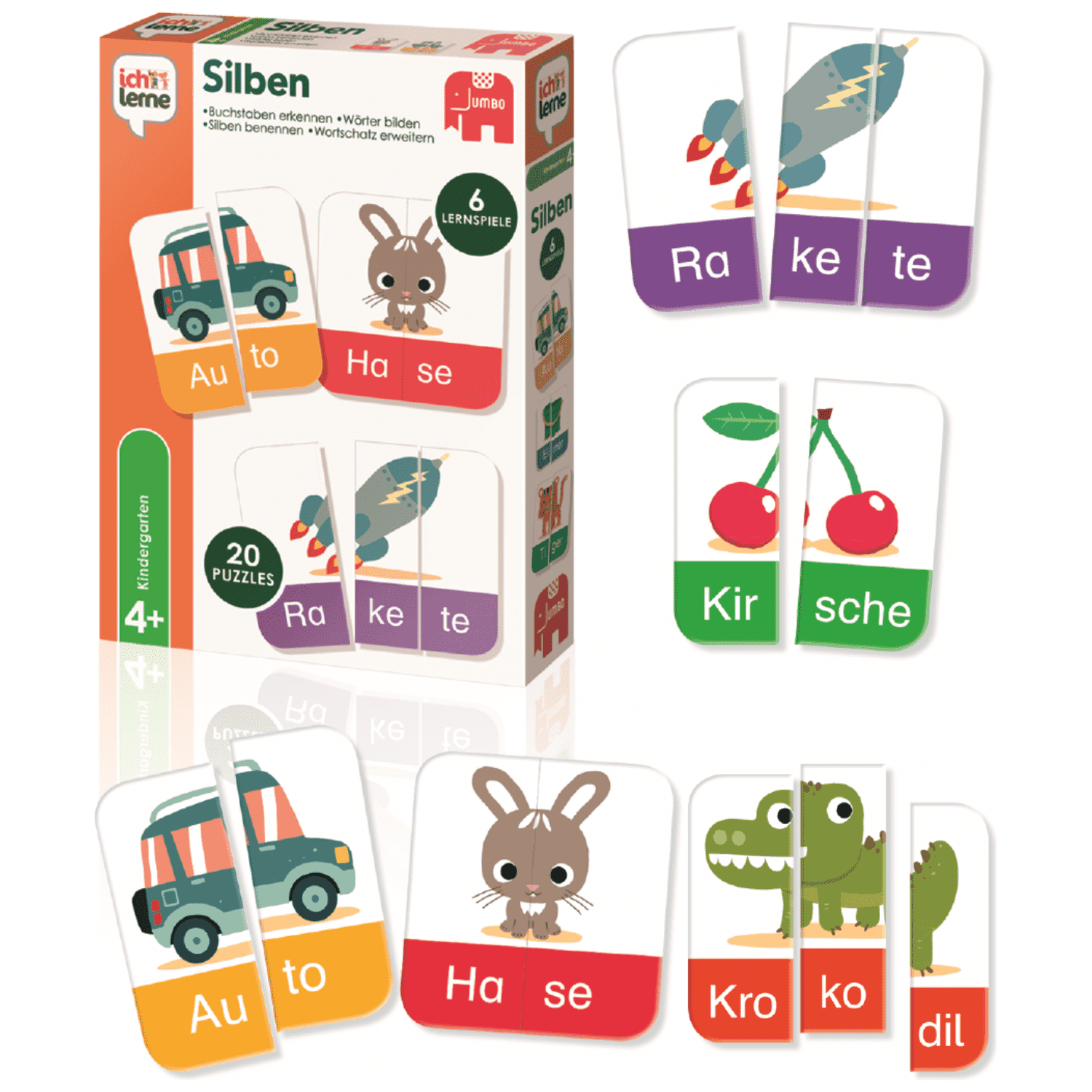 Jumbo Toys & Games > Toys > Educational Toys > Educational Flash Cards Ich Lerne Silben