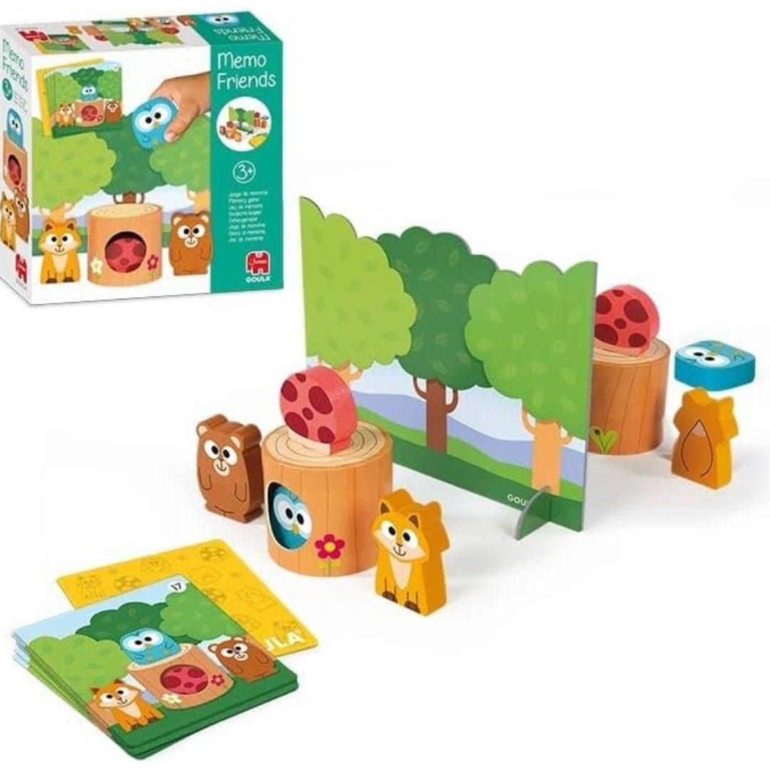 Jumbo Toys & Games > Toys > Educational Toys > Educational Flash Cards Jumbo Spiele - GOULA Memo Friends - Memory ab 3 - Holzspielzeug