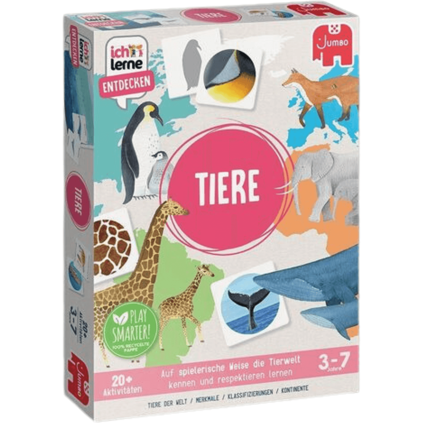 Jumbo Toys & Games > Toys > Educational Toys > Educational Flash Cards Jumbo Spiele - Ich lerne Entdecken - Tiere