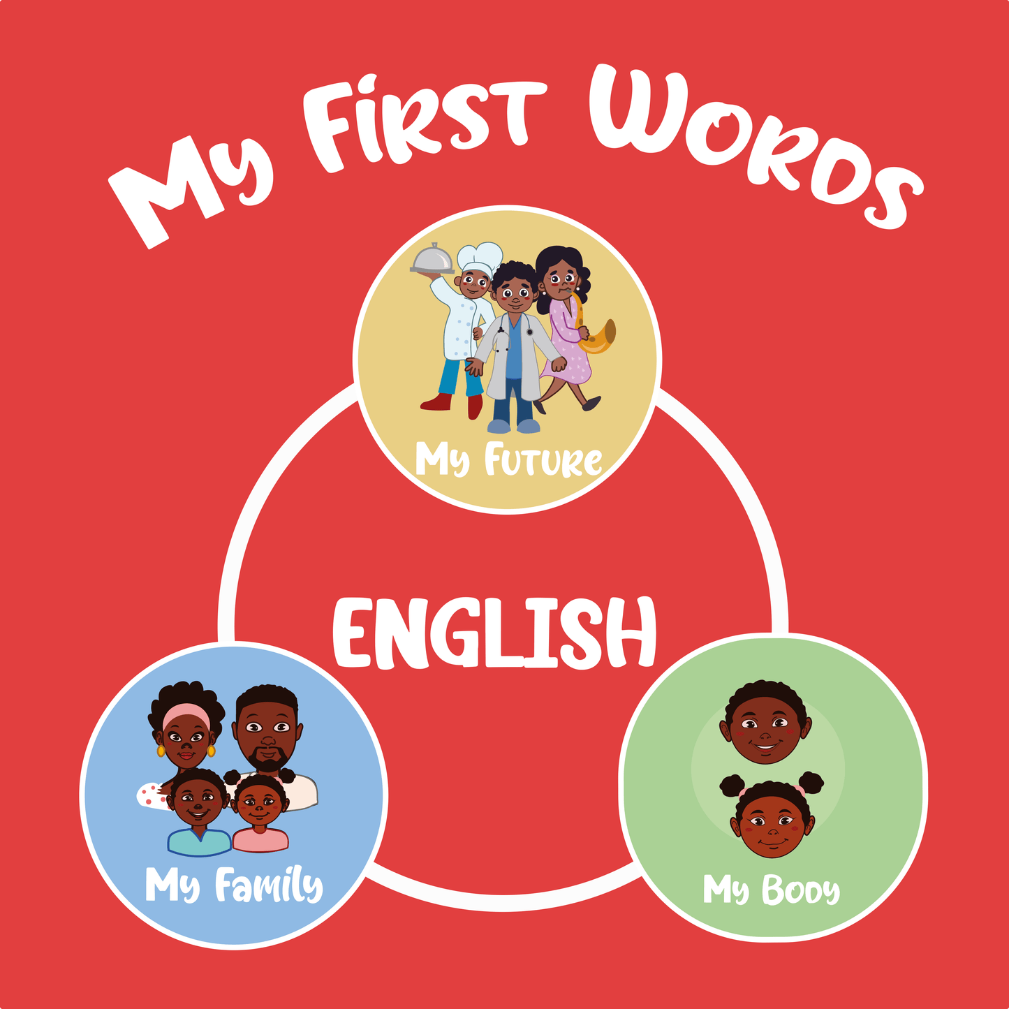 KOLI & OLUM Board Books My First English Words Box Set: Inspire Learning Through Diversity