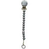 Gray My baby rocks - Schnullerkette & Beißring - Marmor lila Diamant