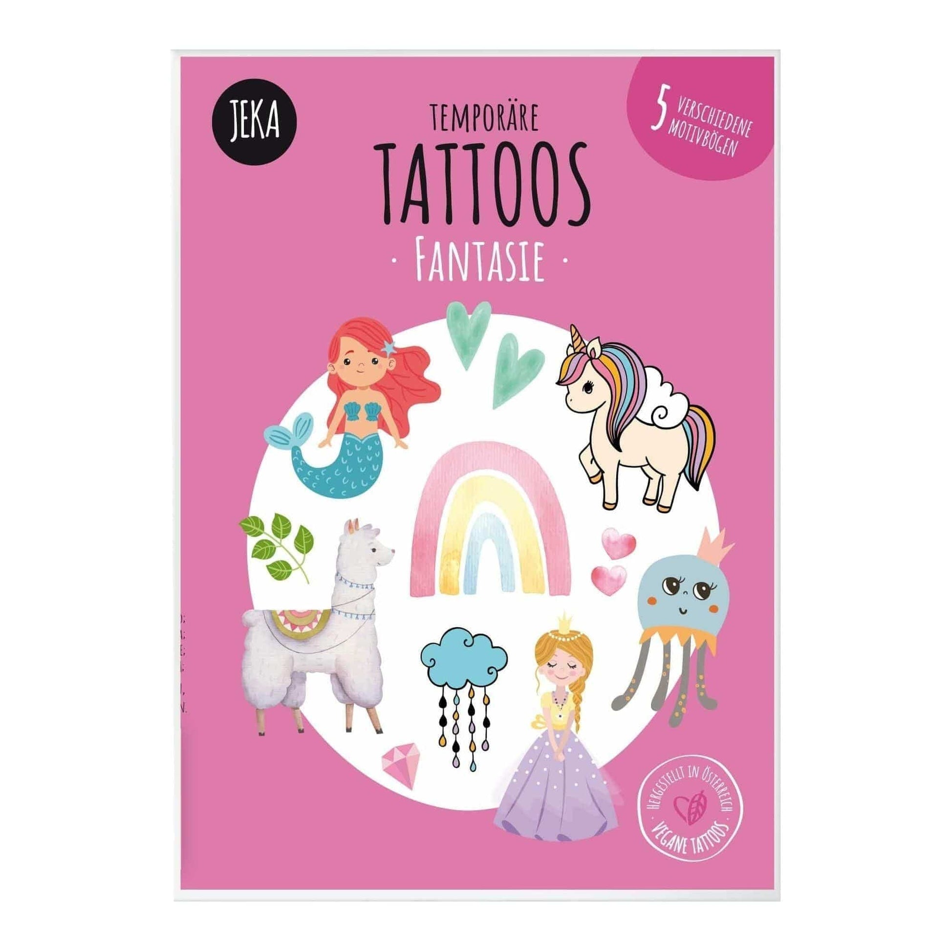 Mal Mich Bunt Temporary Tattoos Kindertattoo Set Fantasie