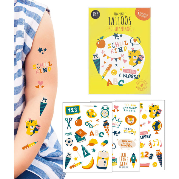 Light Gray Schulanfang Kindertattoos