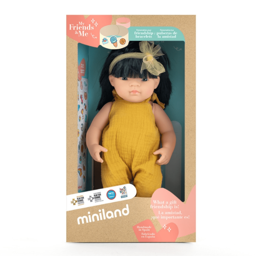 miniland Toys & Games Toys>Dolls, Playsets & Toy Figures>Dolls miniland dolls Babypuppe asiatisches Mädchen mit Kleidung