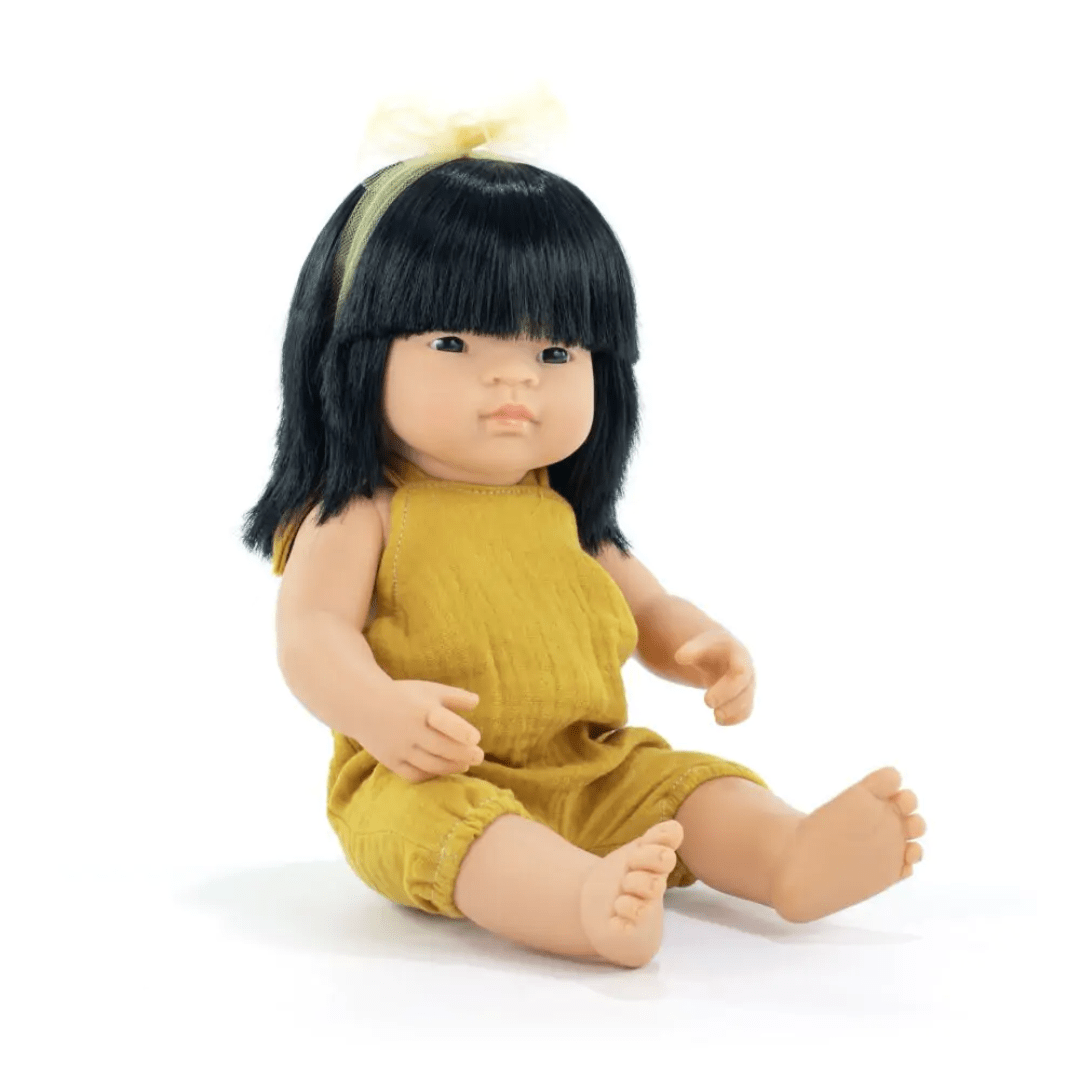 miniland Toys & Games Toys>Dolls, Playsets & Toy Figures>Dolls miniland dolls Babypuppe asiatisches Mädchen mit Kleidung