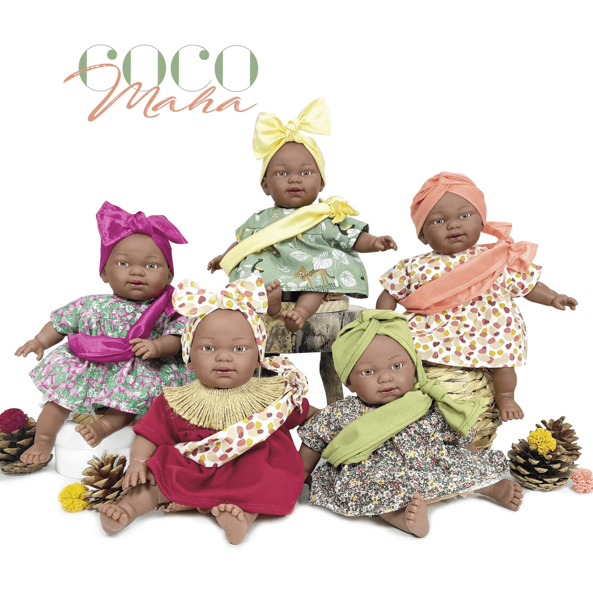 Nines Artesanals d'Onil Dolls Ethnische Puppe, verschiedene Varianten