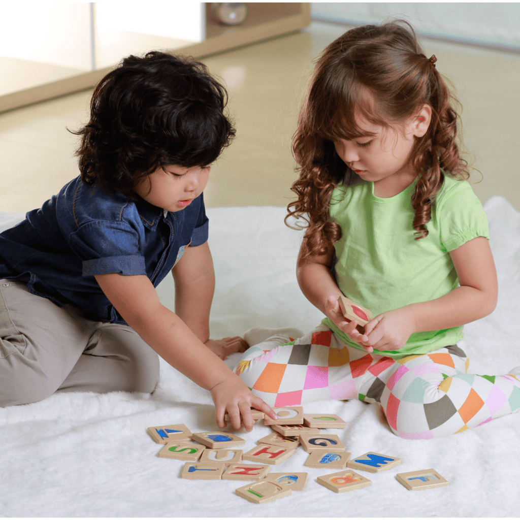 Gray Plantoys Alphabet Braille